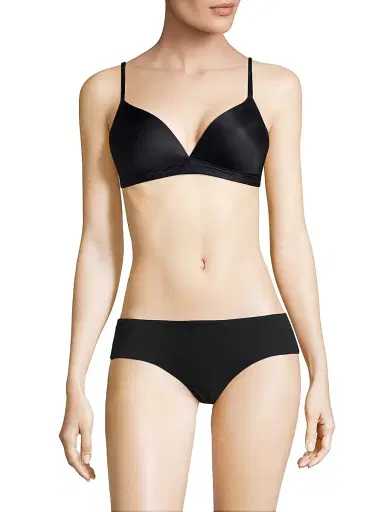 Hanro Women's Satin Deluxe Soft Cup T-Shirt Bra | Thumbnail 3 Hanro Women's Satin Deluxe Soft Cup T-Shirt Bra | Thumbnail 3