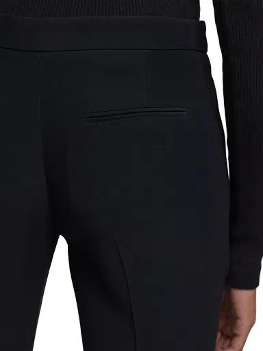 Alexander McQueen Women's Leaf Crepe Cigarette Trousers - Black - Size 10 | Thumbnail 5