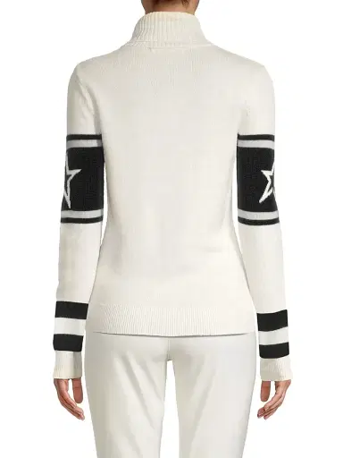 Perfect Moment Women's "Ski" Wool Turtleneck Sweater - Snow White | Thumbnail 5