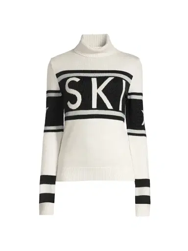 Perfect Moment Women's "Ski" Wool Turtleneck Sweater - Snow White | Thumbnail 1