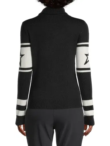 Perfect Moment Women's "Ski" Wool Turtleneck Sweater - Black - Size XL | Thumbnail 5 Perfect Moment Women's "Ski" Wool Turtleneck Sweater - Black - Size XL | Thumbnail 5