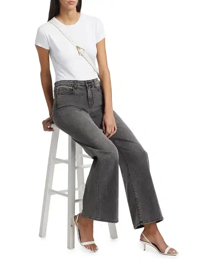 L'Agence Women's Ressi Crewneck Tee | Thumbnail 2 L'Agence Women's Ressi Crewneck Tee | Thumbnail 2
