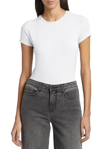 L'Agence Women's Ressi Crewneck Tee | Thumbnail 3 L'Agence Women's Ressi Crewneck Tee | Thumbnail 3