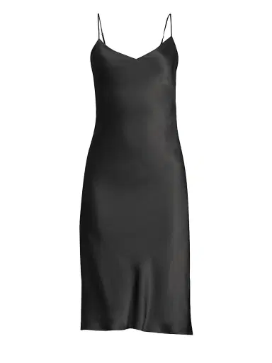 L'Agence Women's Jodie Silk Slip Dress - Black - Size 10 | Thumbnail 1