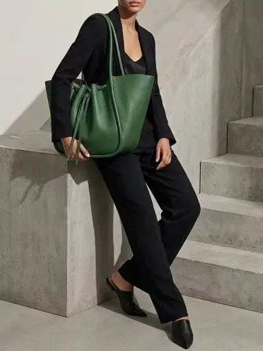 Proenza Schouler Women's Large Ruched Leather Tote Bag | Thumbnail 2 Proenza Schouler Women's Large Ruched Leather Tote Bag | Thumbnail 2