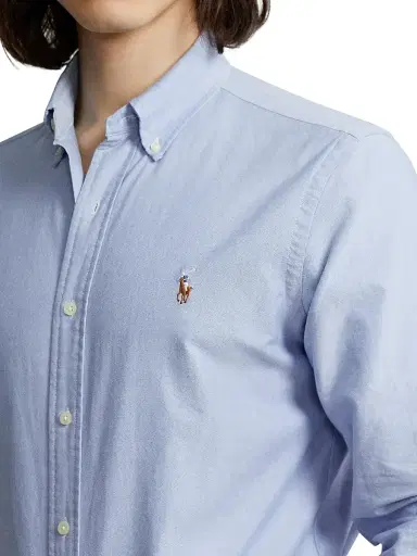 Polo Ralph Lauren Men's Classic-Fit Cotton Oxford Shirt - Blue - Size XXL | Thumbnail 5 Polo Ralph Lauren Men's Classic-Fit Cotton Oxford Shirt - Blue - Size XXL | Thumbnail 5