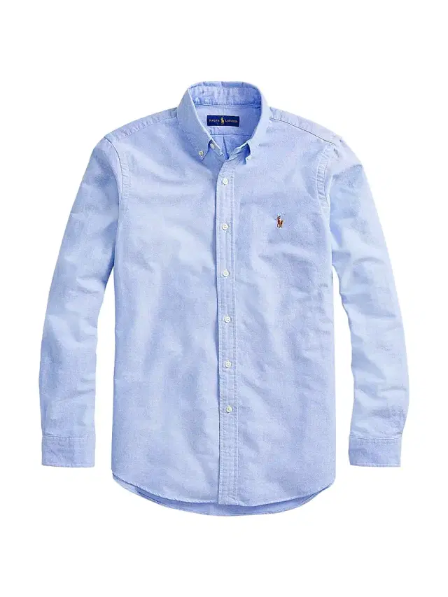 Men's Classic-Fit Cotton Oxford Shirt - Blue