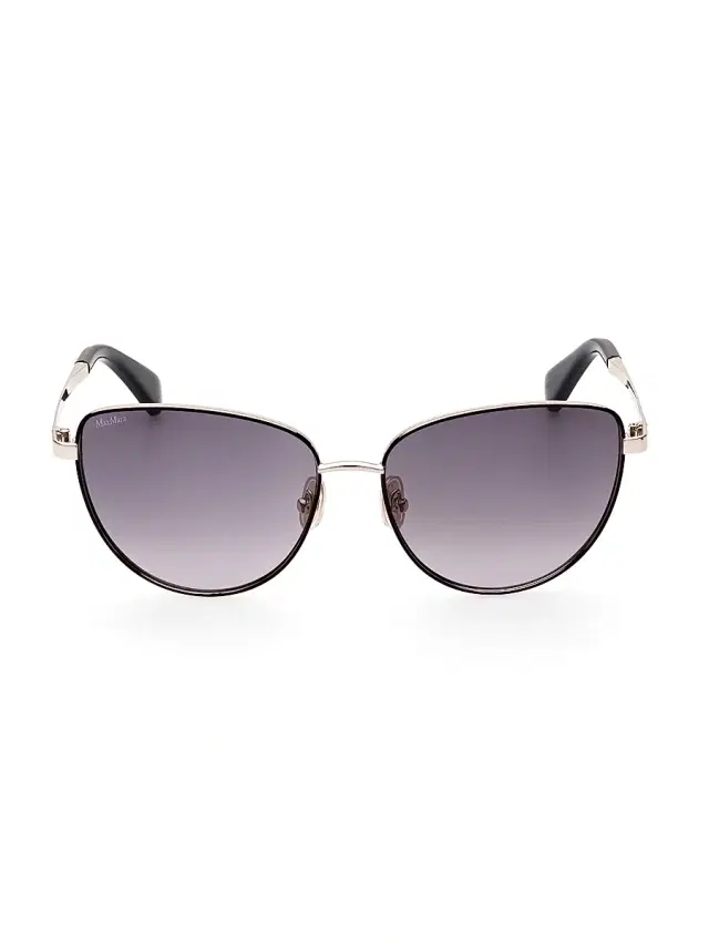 Max Mara Women's 56MM Cat-Eye Sunglasses - Gold Gradient Smoke