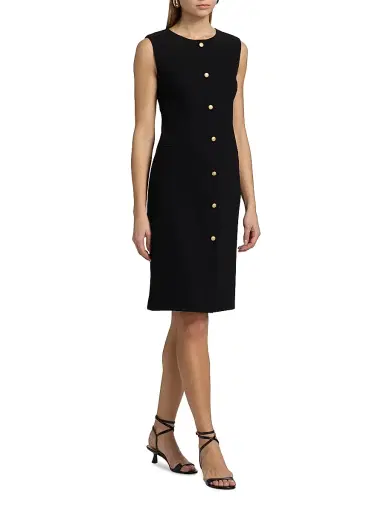 Kobi Halperin Women's Briel Crepe Sleeveless Midi-Dress - Black - Size 16 | Thumbnail 4 Kobi Halperin Women's Briel Crepe Sleeveless Midi-Dress - Black - Size 16 | Thumbnail 4
