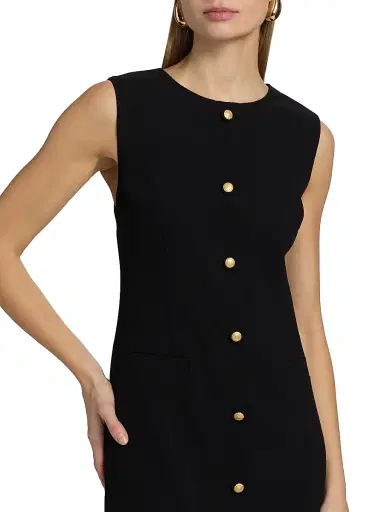Kobi Halperin Women's Briel Crepe Sleeveless Midi-Dress - Black - Size 16 | Thumbnail 6 Kobi Halperin Women's Briel Crepe Sleeveless Midi-Dress - Black - Size 16 | Thumbnail 6