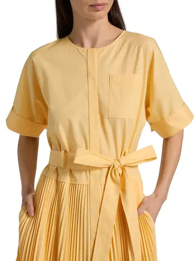 Kobi Halperin Women's Loretta Pleated Cotton-Blend Shirtdress | Thumbnail 6 Kobi Halperin Women's Loretta Pleated Cotton-Blend Shirtdress | Thumbnail 6