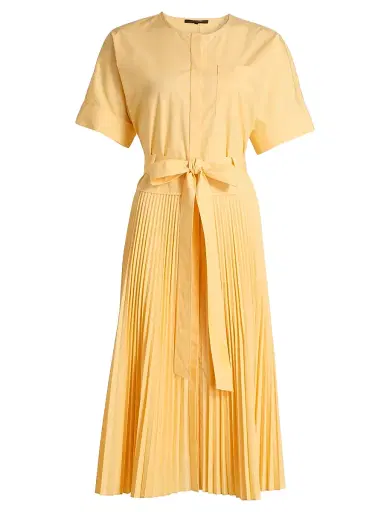 Kobi Halperin Women's Loretta Pleated Cotton-Blend Shirtdress | Thumbnail 1 Kobi Halperin Women's Loretta Pleated Cotton-Blend Shirtdress | Thumbnail 1