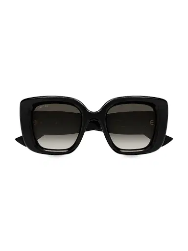 Gucci Women's GG Bag 50MM Butterfly Sunglasses - Black | Thumbnail 2