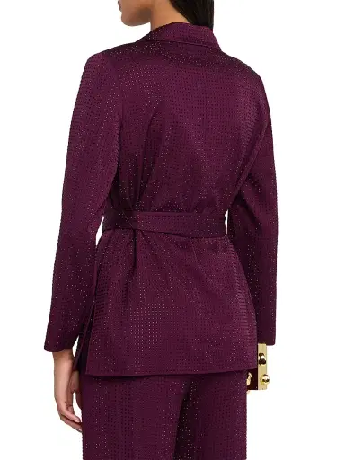 Ungaro Women's Willow Hotfix Stretch-Silk Self-Tie Jacket | Thumbnail 4 Ungaro Women's Willow Hotfix Stretch-Silk Self-Tie Jacket | Thumbnail 4