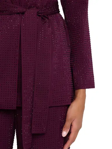 Ungaro Women's Willow Hotfix Stretch-Silk Self-Tie Jacket | Thumbnail 5 Ungaro Women's Willow Hotfix Stretch-Silk Self-Tie Jacket | Thumbnail 5