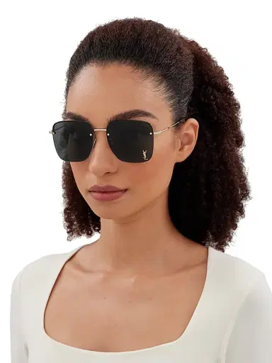Saint Laurent Women's Color Animation 58MM Rimless Square Sunglasses | Thumbnail 2 Saint Laurent Women's Color Animation 58MM Rimless Square Sunglasses | Thumbnail 2
