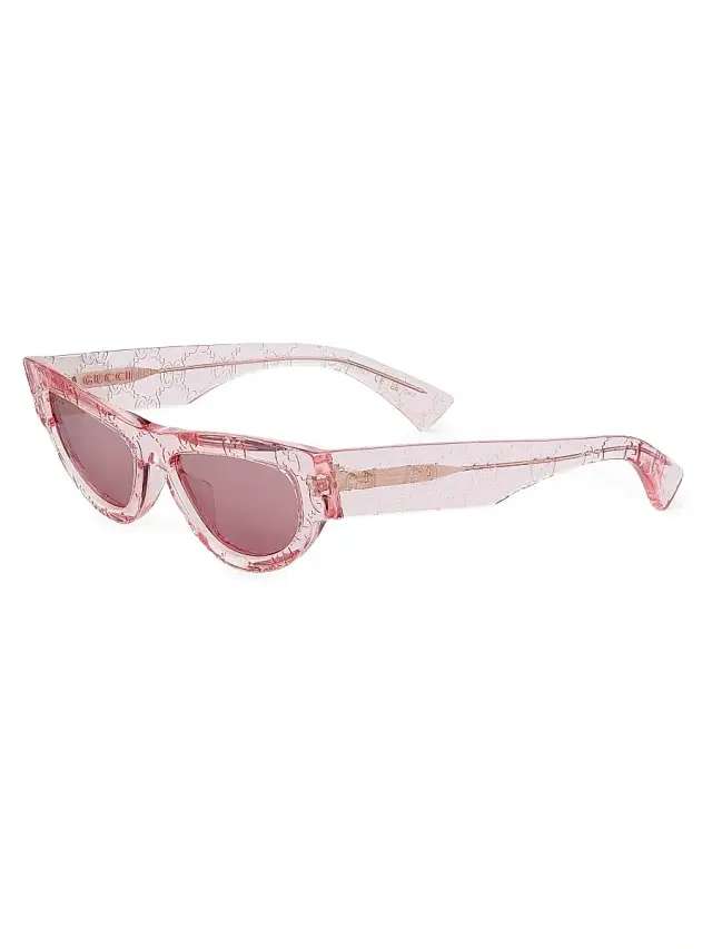 Gucci Women's Miami Logo 53MM Cat-Eye Sunglasses - Pink