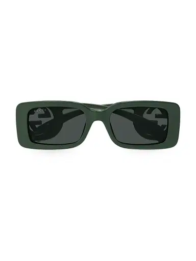 Gucci Women's Chaise Longue 54MM Rectangular Sunglasses - Grey | Thumbnail 4 Gucci Women's Chaise Longue 54MM Rectangular Sunglasses - Grey | Thumbnail 4