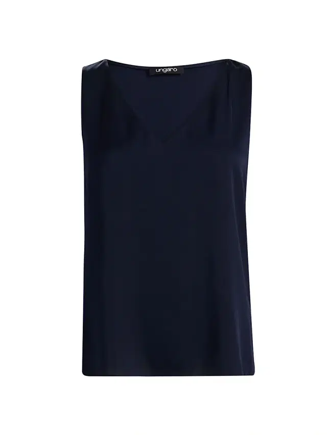 Ungaro Women's Aliza Silk Camisole Blouse - Midnight Blue