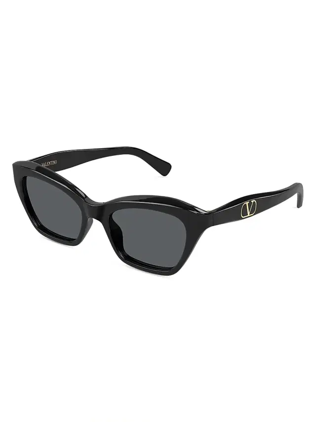 Valentino Garavani Women's Dauphin 52MM Cat-Eye Sunglasses - Black
