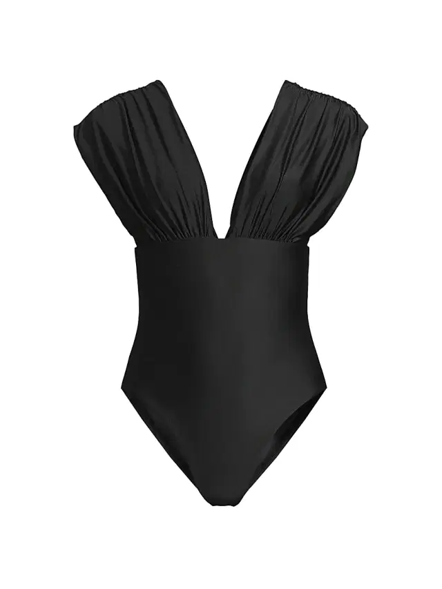 Kobi Halperin Women's Joy Ruched One-Piece Swimsuit - Black