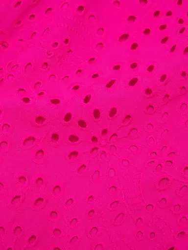 Kobi Halperin Women's Leora Cotton Eyelet Shift Dress - Fuchsia | Thumbnail 6