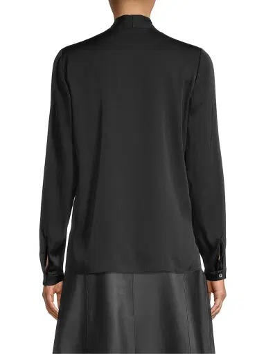 Kobi Halperin Women's Nellie Silk-Satin Blouse - Black - Size XXL | Thumbnail 5 Kobi Halperin Women's Nellie Silk-Satin Blouse - Black - Size XXL | Thumbnail 5