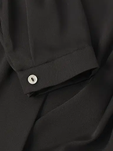 Kobi Halperin Women's Nellie Silk-Satin Blouse - Black - Size XXL | Thumbnail 6 Kobi Halperin Women's Nellie Silk-Satin Blouse - Black - Size XXL | Thumbnail 6