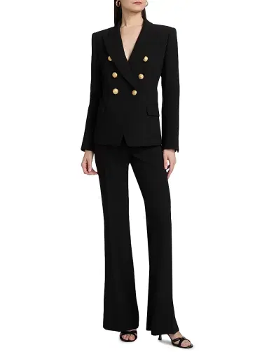 Kobi Halperin Women's West Crepe Double-Breasted Blazer - Black - Size XXL | Thumbnail 2 Kobi Halperin Women's West Crepe Double-Breasted Blazer - Black - Size XXL | Thumbnail 2