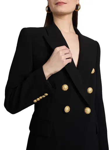 Kobi Halperin Women's West Crepe Double-Breasted Blazer - Black - Size XXL | Thumbnail 6 Kobi Halperin Women's West Crepe Double-Breasted Blazer - Black - Size XXL | Thumbnail 6