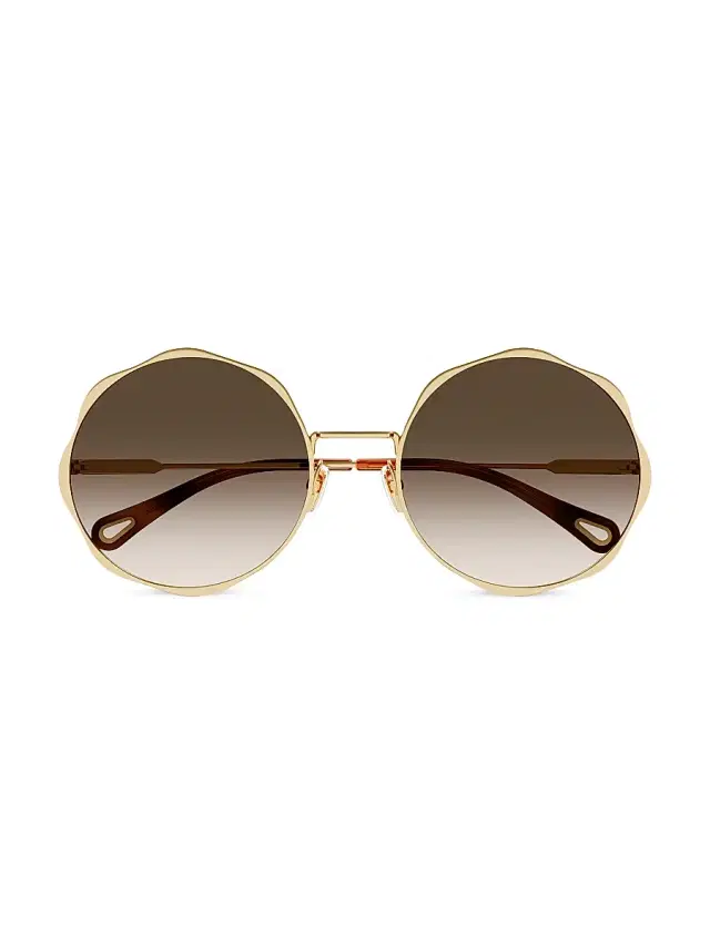 Chloé Women's Honoré 59MM Round Sunglasses - Brown Gradient