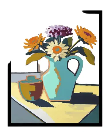 Prestige Arts "Retro Blooms 2" Giclee | Thumbnail 1