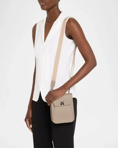 Akris Anouk Mini Flap Leather Messenger Bag | Thumbnail 2 Akris Anouk Mini Flap Leather Messenger Bag | Thumbnail 2