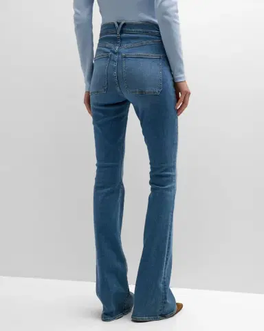 Veronica Beard Beverly Skinny Flare Patch Pocket Jeans | Thumbnail 6