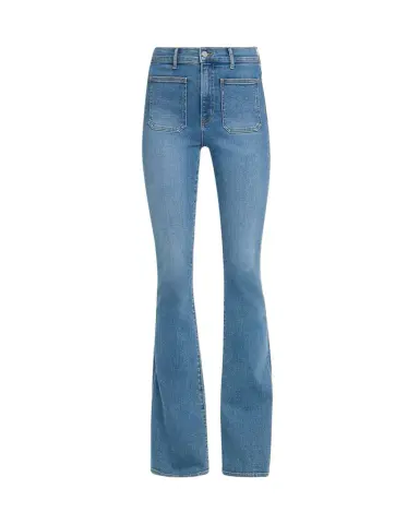 Veronica Beard Beverly Skinny Flare Patch Pocket Jeans | Thumbnail 1