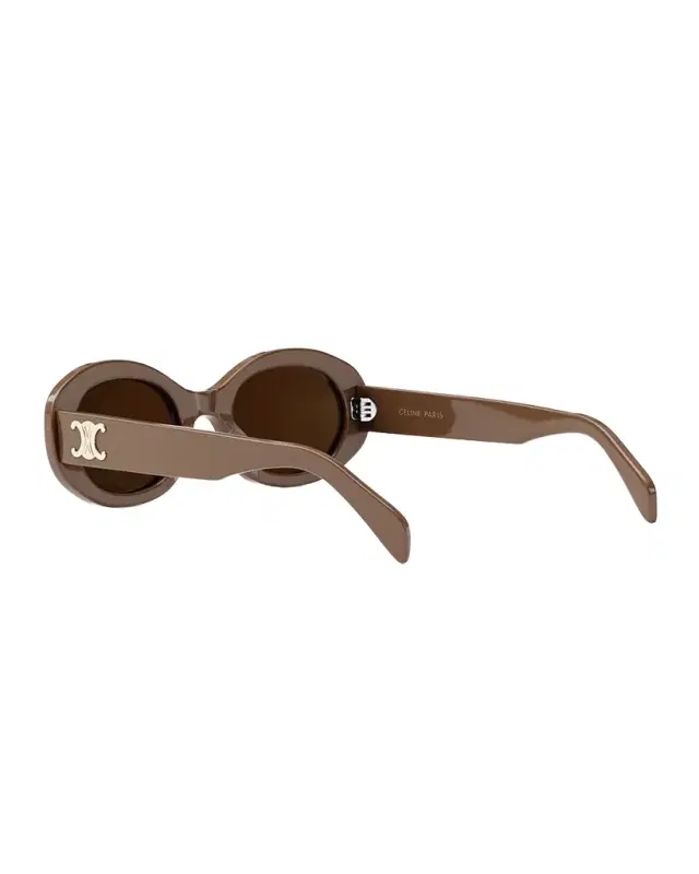 CELINE Triomphe Acetate Oval Sunglasses