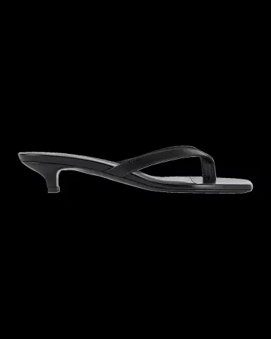 TOTEME Thong Leather Kitten-Heel Mules | Thumbnail 2