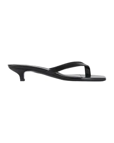 TOTEME Thong Leather Kitten-Heel Mules | Thumbnail 1