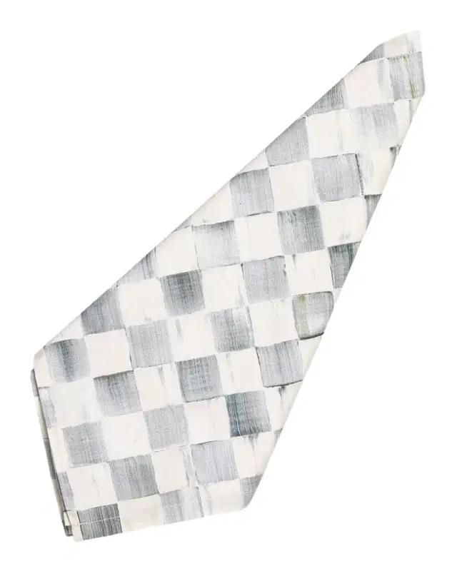 MacKenzie-Childs Sterling Check Napkin