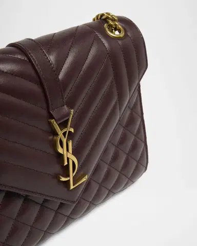 Saint Laurent Envelope Triquilt Medium YSL Shoulder Bag in Smooth Quilted Leather | Thumbnail 5 Saint Laurent Envelope Triquilt Medium YSL Shoulder Bag in Smooth Quilted Leather | Thumbnail 5