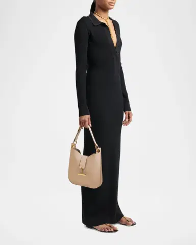 Tom Ford Tara Small Hobo Crossbody in Grained Leather | Thumbnail 5
