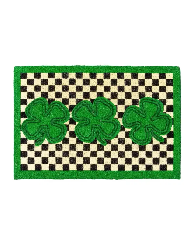 MacKenzie-Childs Lucky Clover Entrance Mat