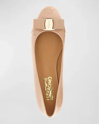 Ferragamo Varina Patent Leather Bow Ballerina Flats | Thumbnail 3 Ferragamo Varina Patent Leather Bow Ballerina Flats | Thumbnail 3