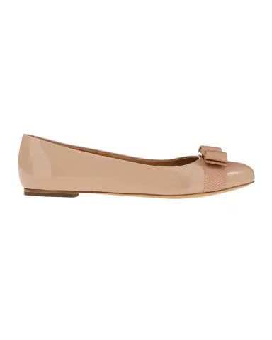 Ferragamo Varina Patent Leather Bow Ballerina Flats | Thumbnail 1 Ferragamo Varina Patent Leather Bow Ballerina Flats | Thumbnail 1