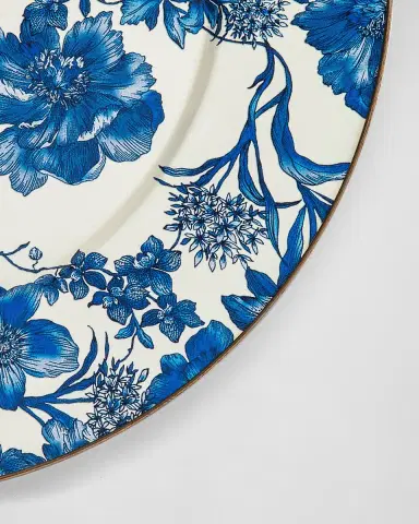 MacKenzie-Childs English Garden Enamel Serving Platter Royal | Thumbnail 2