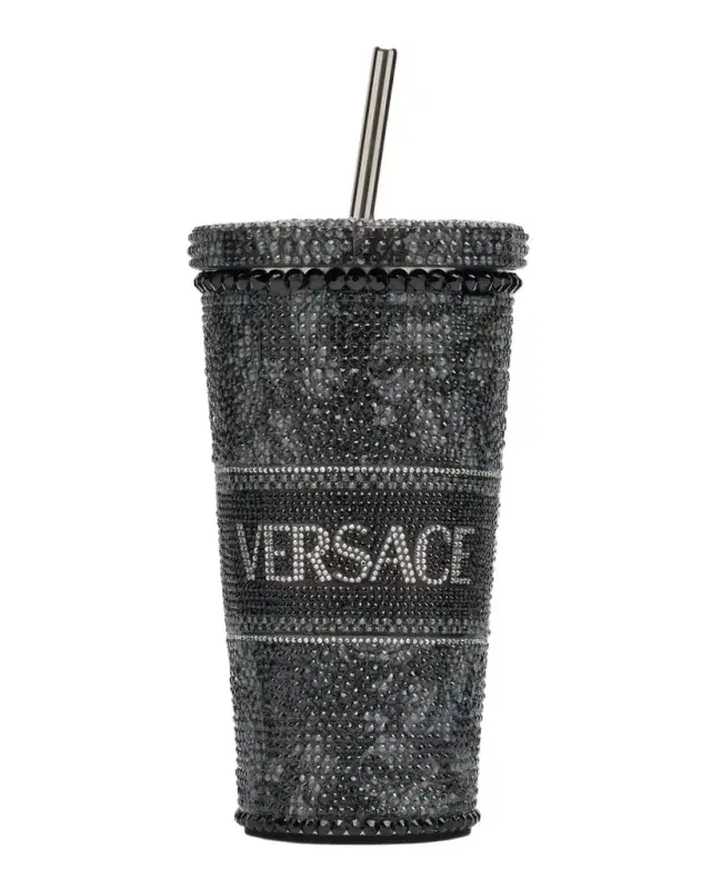 Versace Home Collection Project Barocco Embellished Travel Mug, 16.9 oz.
