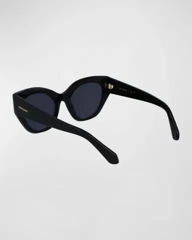 Ferragamo Classic Logo Acetate Cat-Eye Sunglasses | Thumbnail 2 Ferragamo Classic Logo Acetate Cat-Eye Sunglasses | Thumbnail 2
