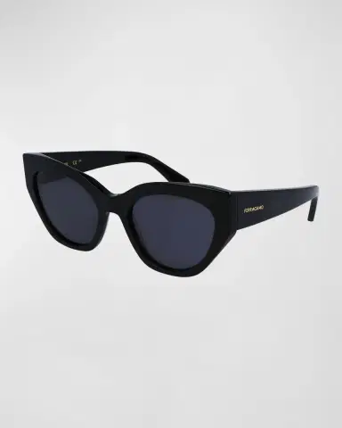 Ferragamo Classic Logo Acetate Cat-Eye Sunglasses | Thumbnail 3 Ferragamo Classic Logo Acetate Cat-Eye Sunglasses | Thumbnail 3