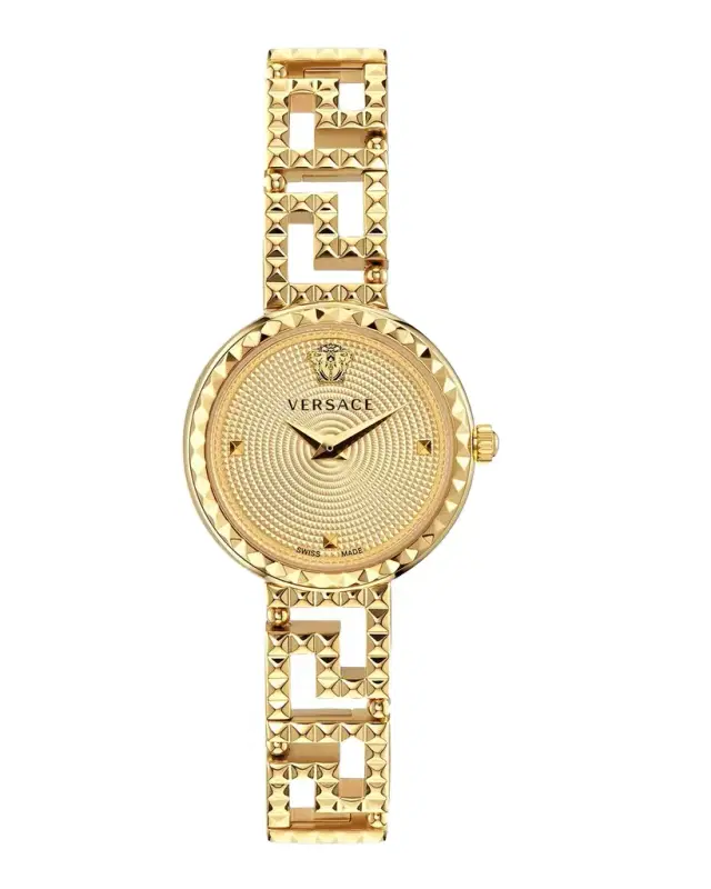 Versace 28mm Greca Goddess Watch with Bracelet Strap, Gold Plated