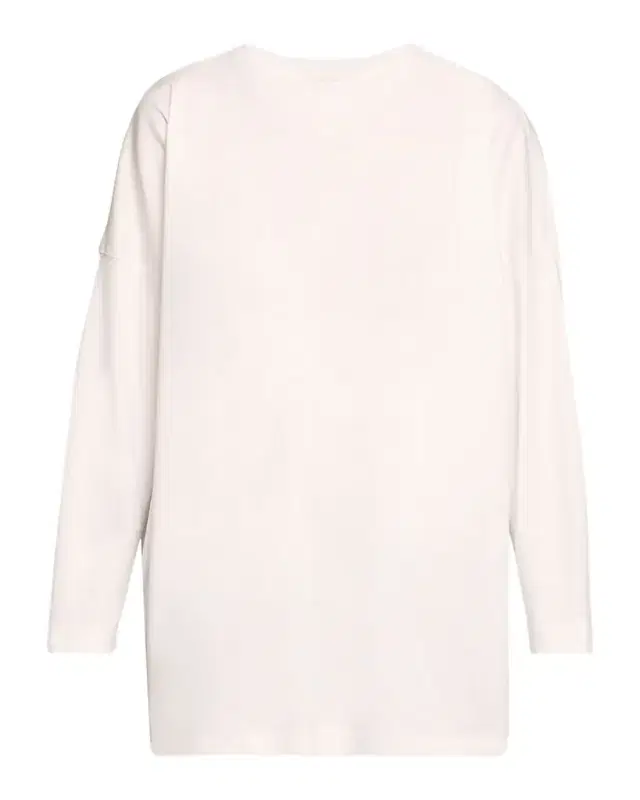Eskandar Round Neck Long Sleeve Cotton T-Shirt